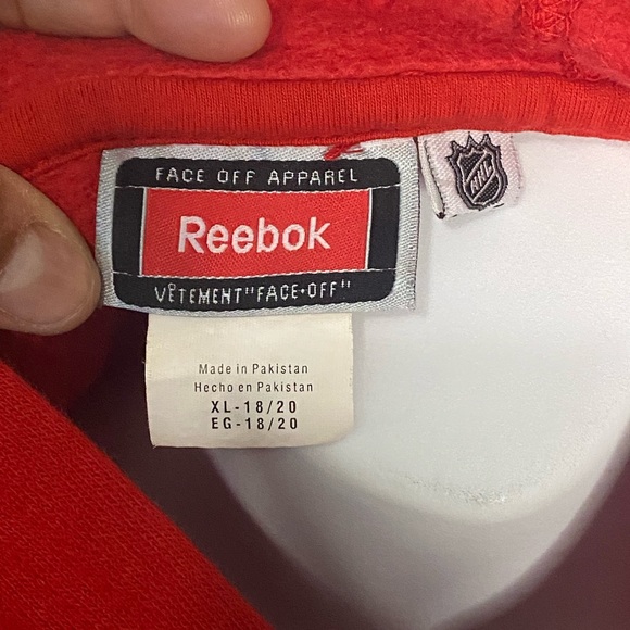 Vintage NHL Chicago Blackhawk Pullover Hoodie Printed Spell Out Big Logo NHL - Picture 4 of 4